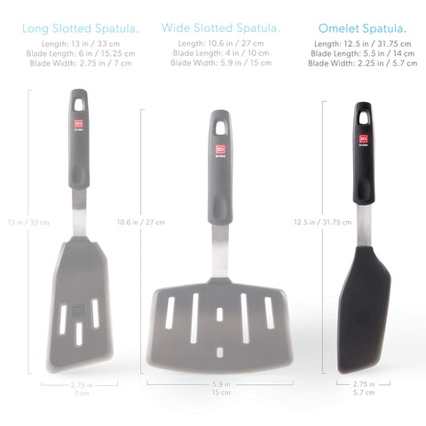 DI ORO Living nonstick-friendly spatula guards coatings while folding vegetables or omelettes