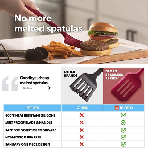 Di Oro Living Moda compact spatula designed for small pans and precise flips
