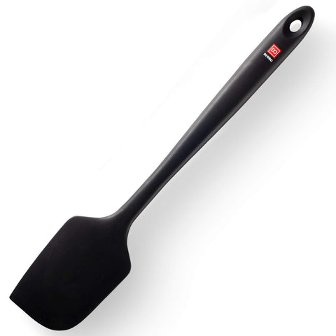 DI ORO Living Seamless Pro 14in spatula, front view, ideal for flipping large batches.