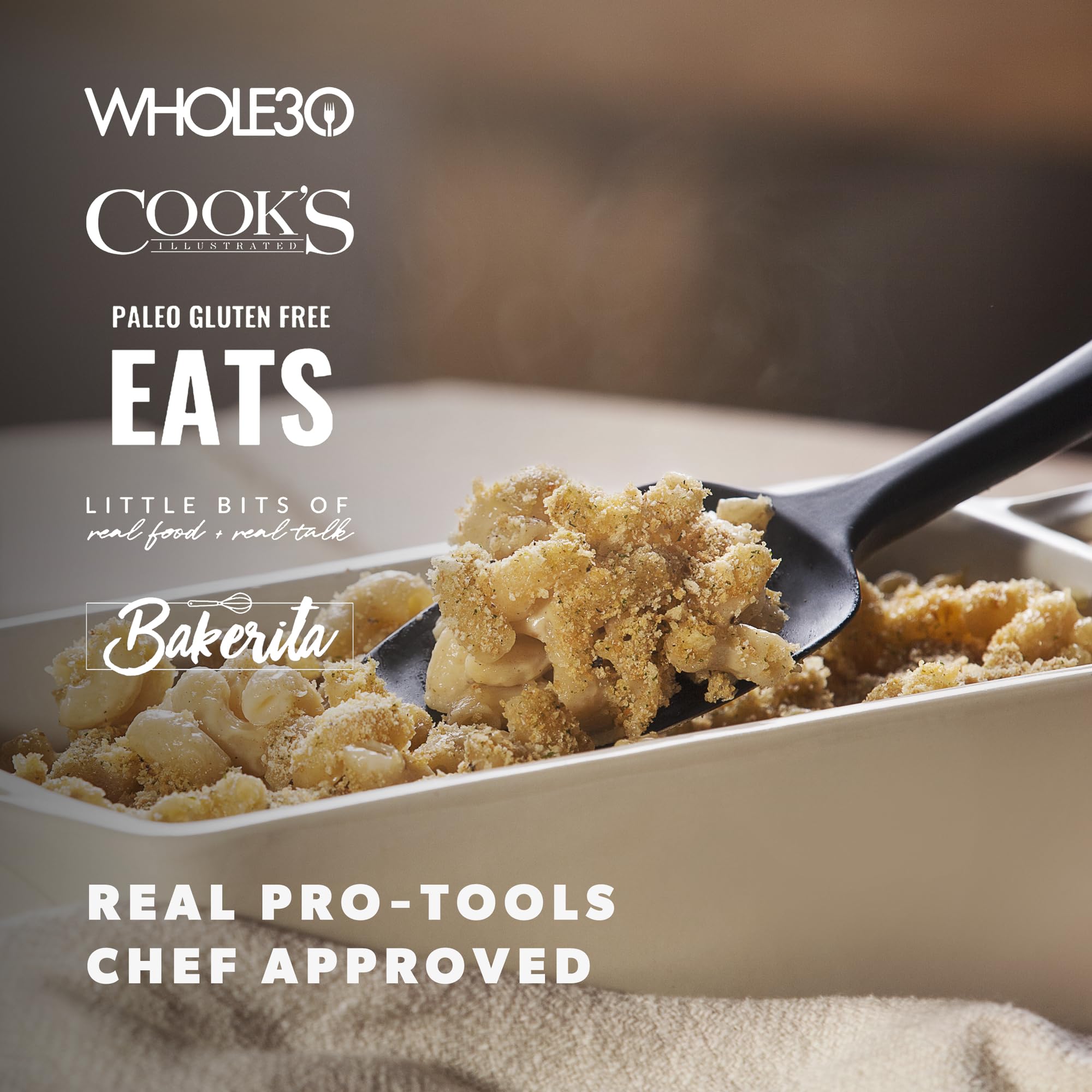 Ergonomic handle of the DI ORO Seamless Spoonula for comfortable grip