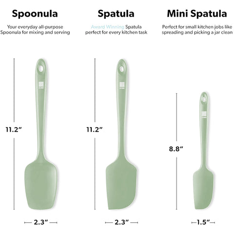 DI ORO Living nonstick-safe spatulas protect cookware while sautéing.