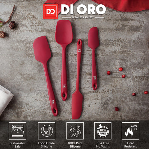 Di Oro Living spatula set is nonstick-safe and scratch-resistant on nonstick cookware