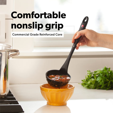 DI ORO Living silicone spoons set ideal for mixing and tasting