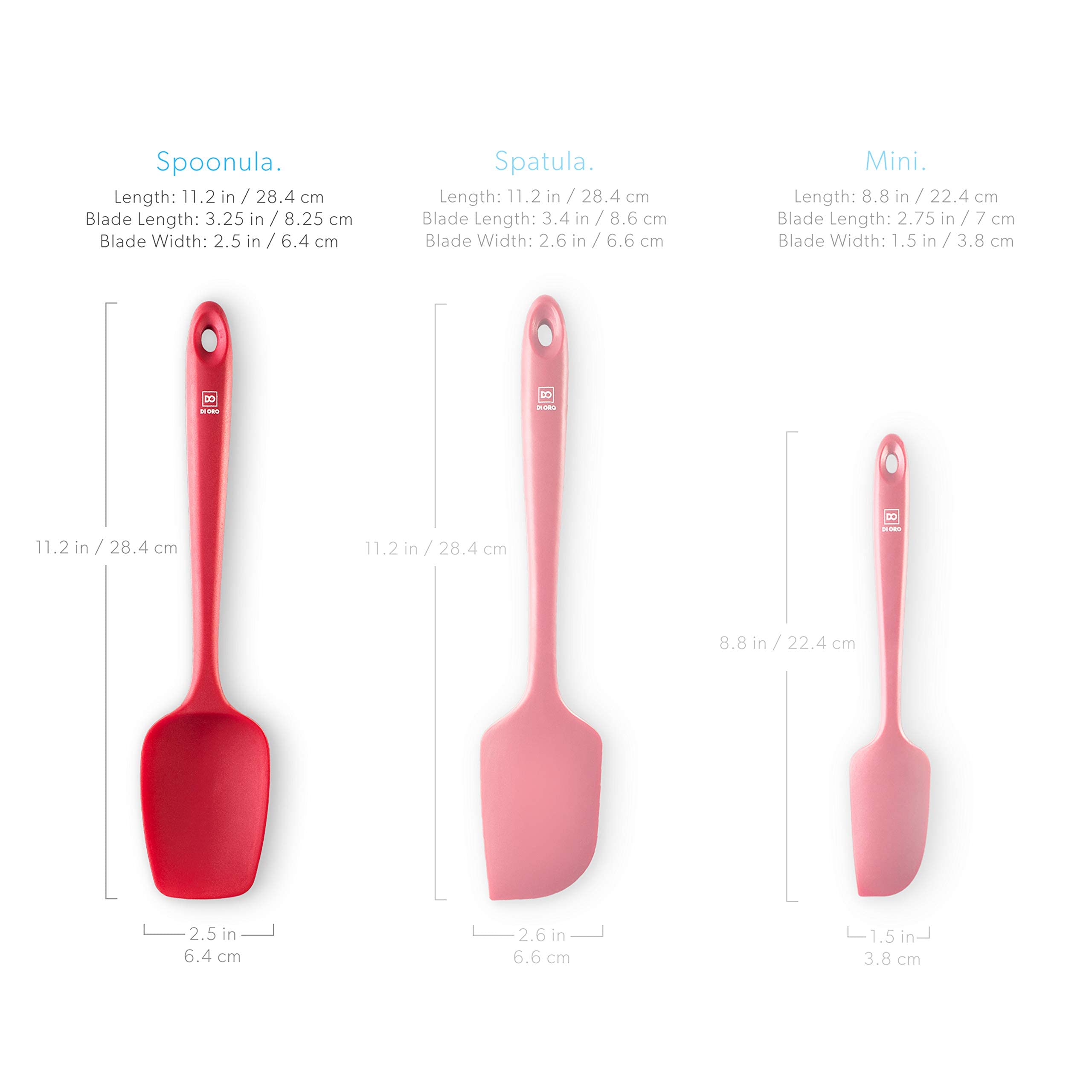 DI ORO Living spoonula BPA-free silicone safe for food contact.