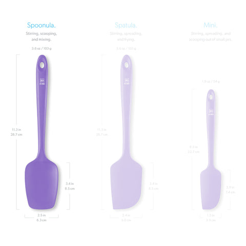 DI ORO Living spoonula BPA-free silicone protects cookware and flavors.