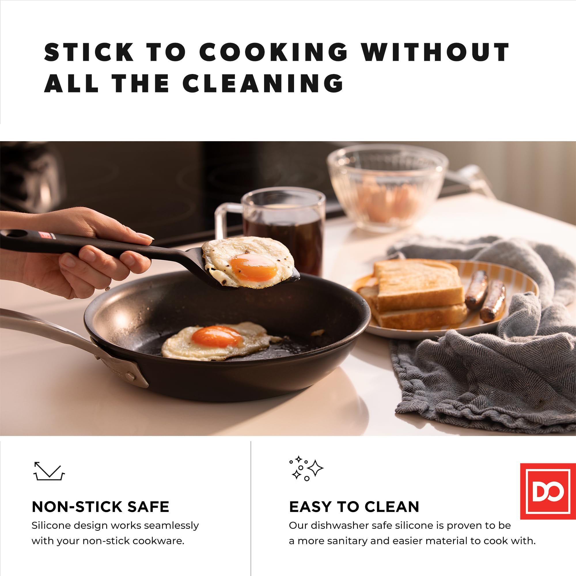 Seamless Series Moda turner spatula with ergonomic design for precise flips