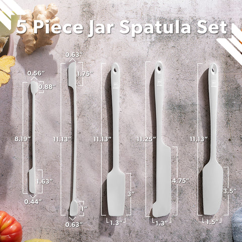 DI ORO silicone jar spatulas perform multiple kitchen tasks with ease.