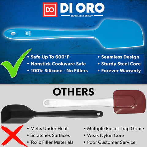 DI ORO spatula set ideal for eggs and sauté in nonstick cookware
