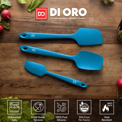 DI ORO spatula set heat resistant up to 600°F for safe cooking