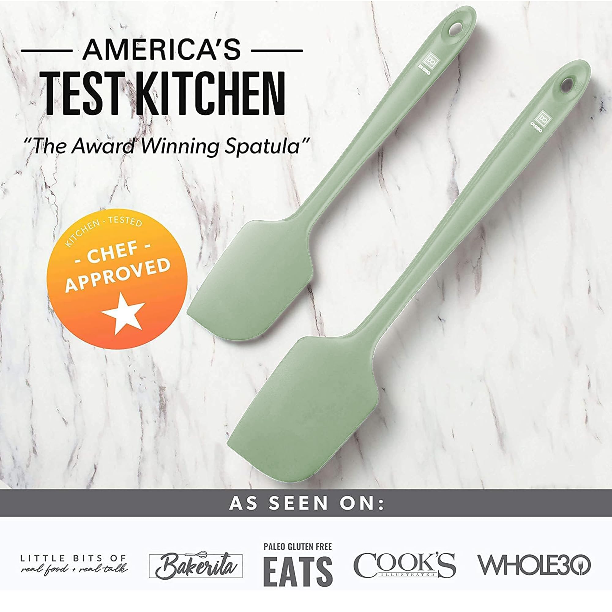 DI ORO spatula ideal for stirring, scraping, and folding.