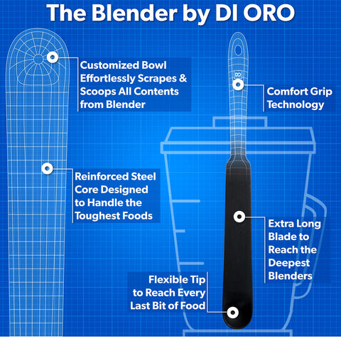 DI ORO spatula is dishwasher safe for easy cleanup.