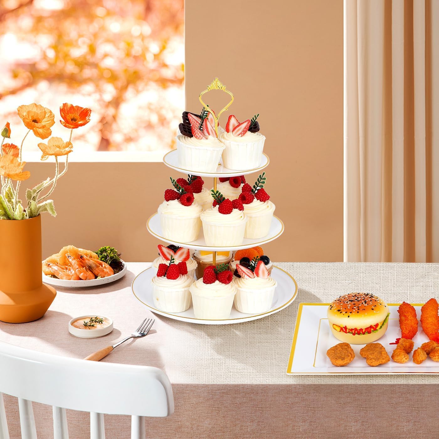 DI QIU REN coordinated dessert setup perfect for weddings and parties