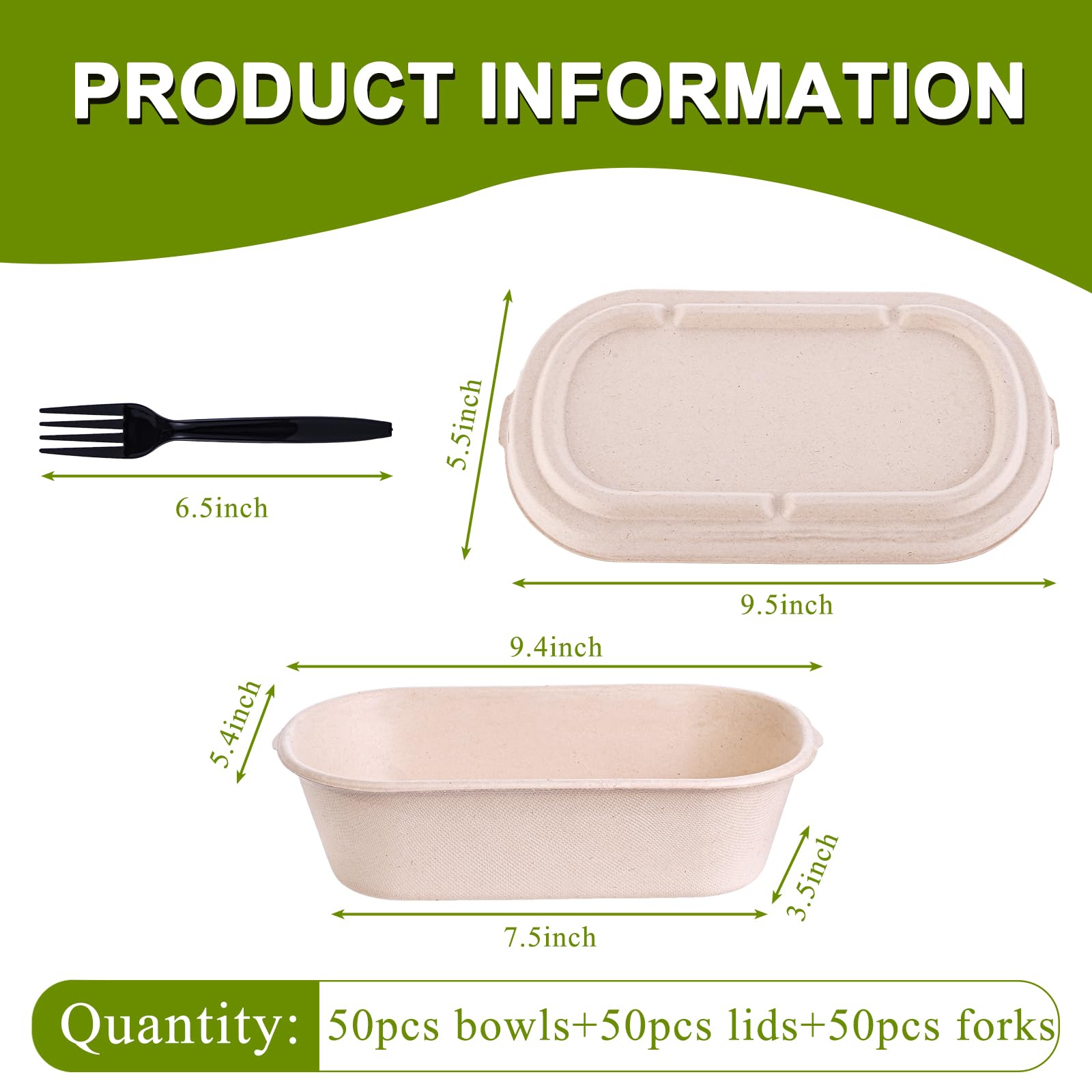 DI QIU REN sugarcane pulp material, eco-friendly packaging