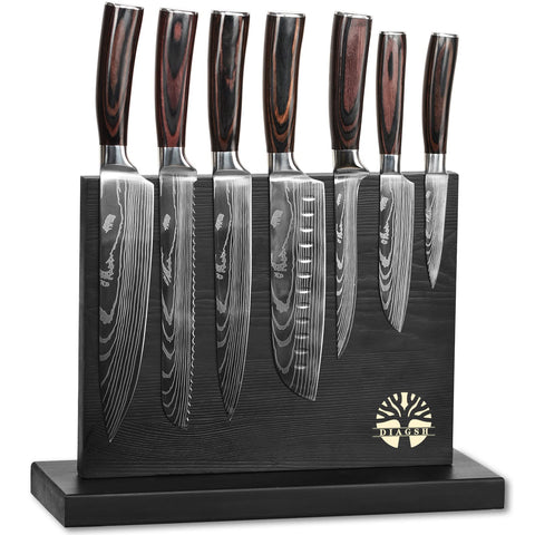 Diagsh 7-piece knife set paring knife: precise prep for fruit and vegetable peels.