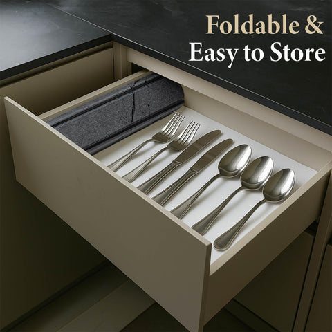 Diakitch stone drying mat foldable design enables compact storage after use.