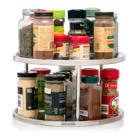 Dial Industries Lazy Susan on countertop enables easy access to utensils and condiments