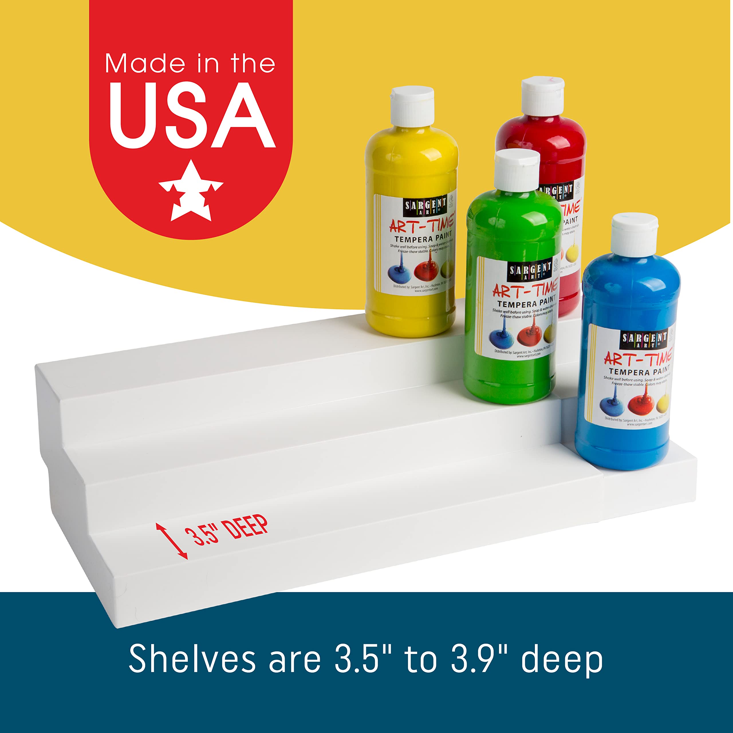 Dial Industries durable USA-made plastic shelving for pantry and cabinet use