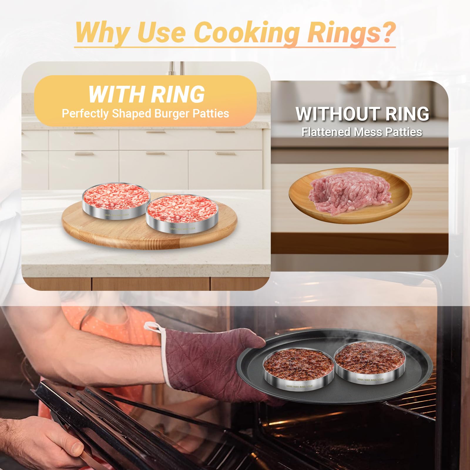 Diatomiteco dishwasher-safe rings for quick cleanup
