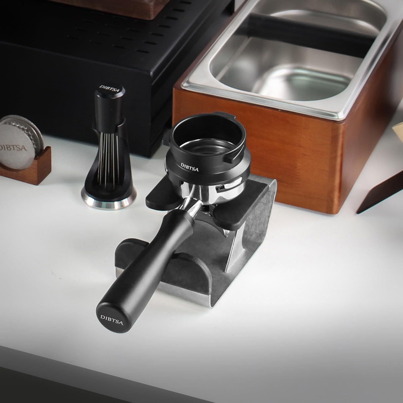 DIBTSA rubber mat prevents sliding and protects countertops.