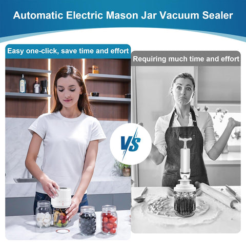Dicorain VP06+ wide-mouth sealing action shows jar versatility.