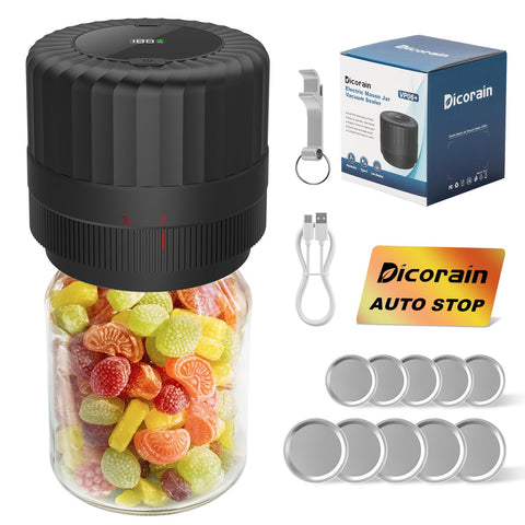 Dicorain VP06 Plus electric mason jar sealer for extended freshness.