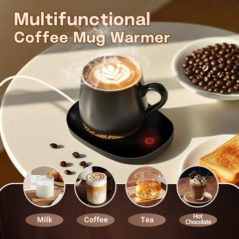 Dicross mug warmer with lid helps maximize heat retention