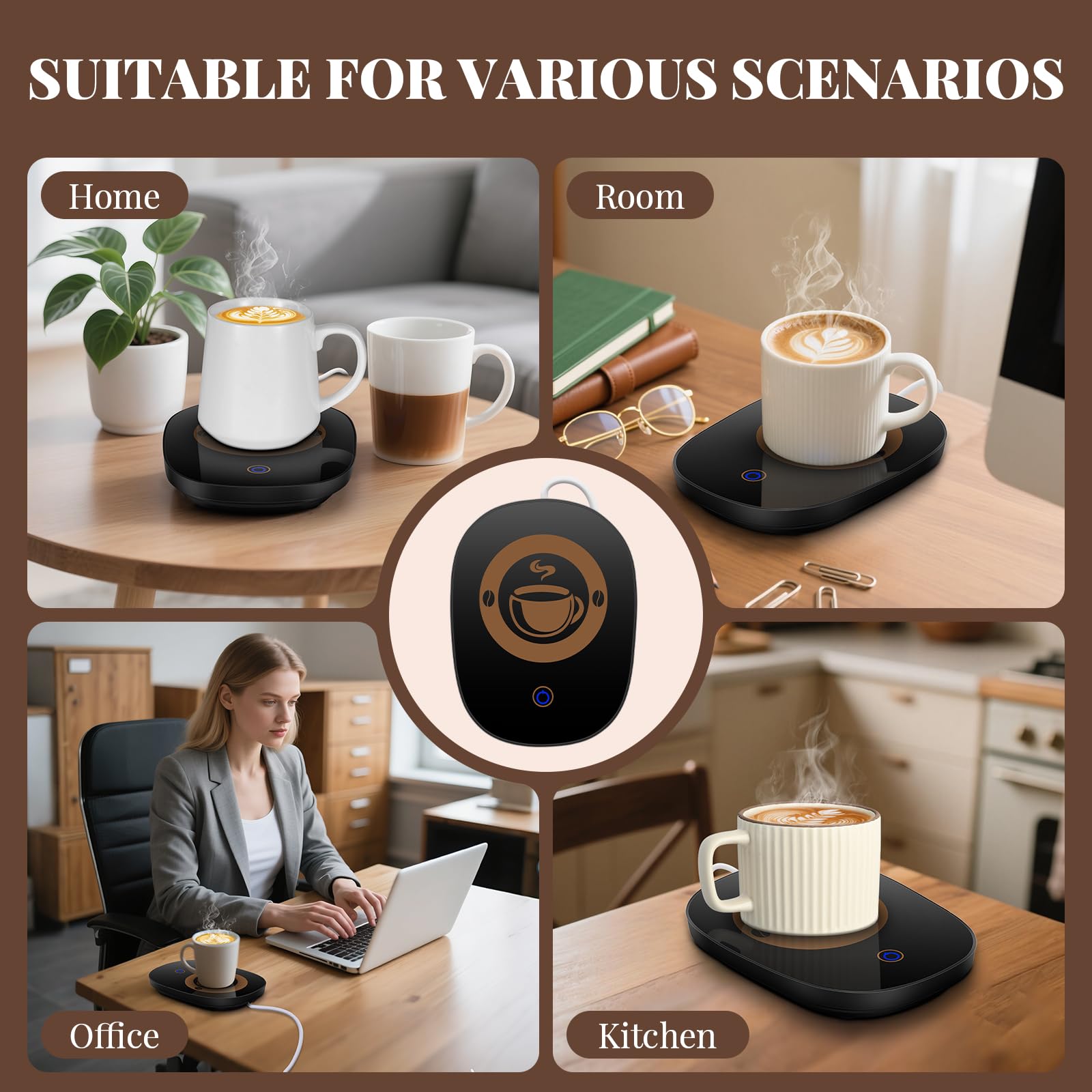 Dicross flat-bottom mug recommended for best warming results