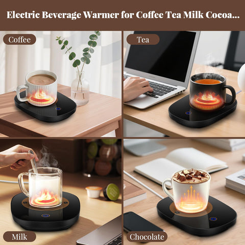 Dicross warmer maintains a steady 50°C for coffee or tea