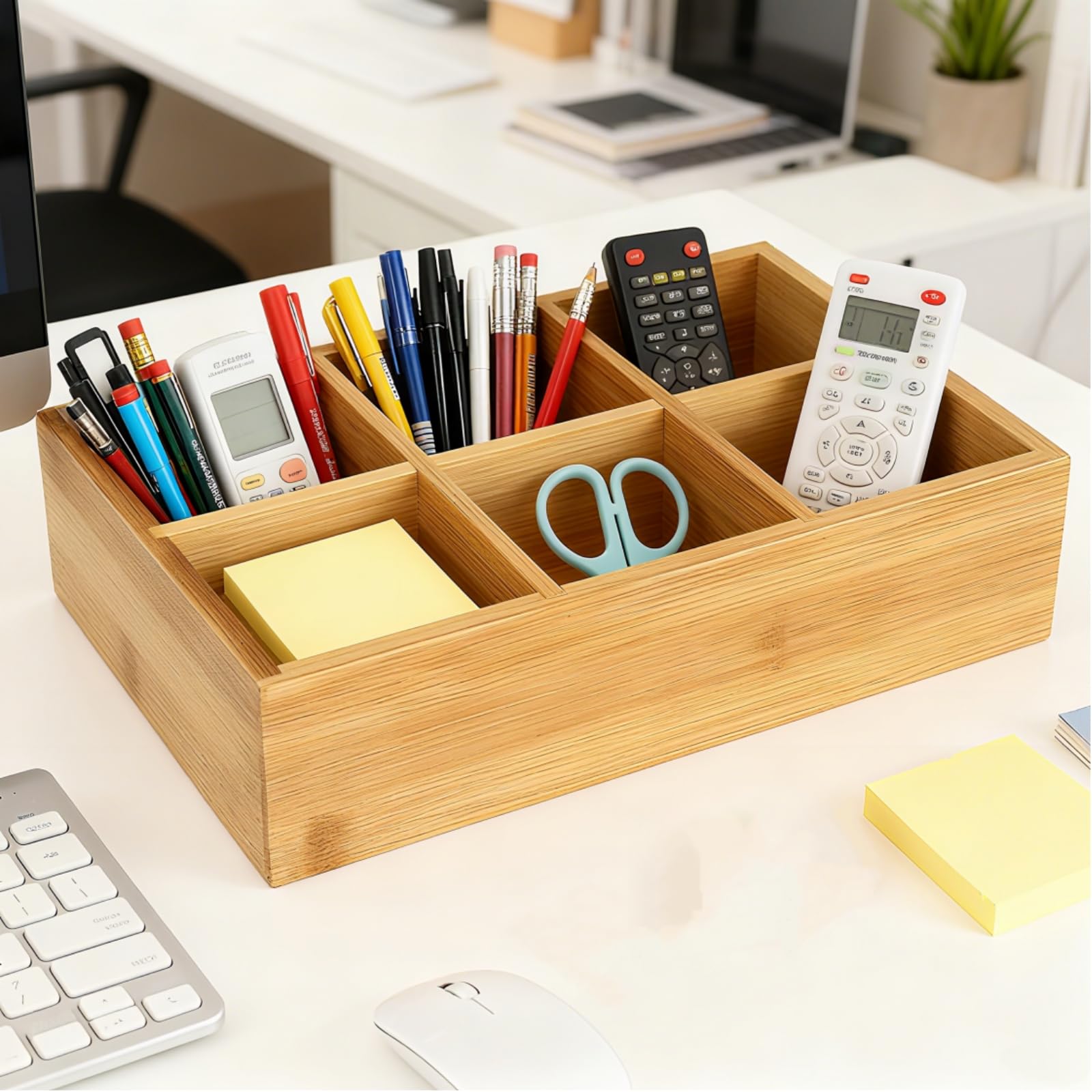 Dicunoy dorm-friendly kitchen storage box helps keep utensils and tea accessories sorted.