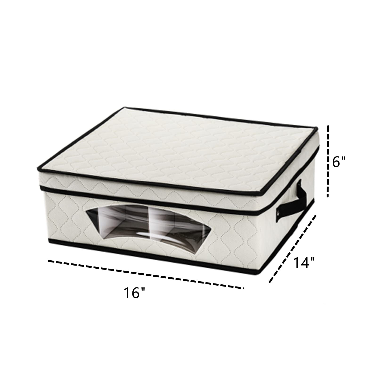 Dicunoy storage case with lid and handles for easy carrying.