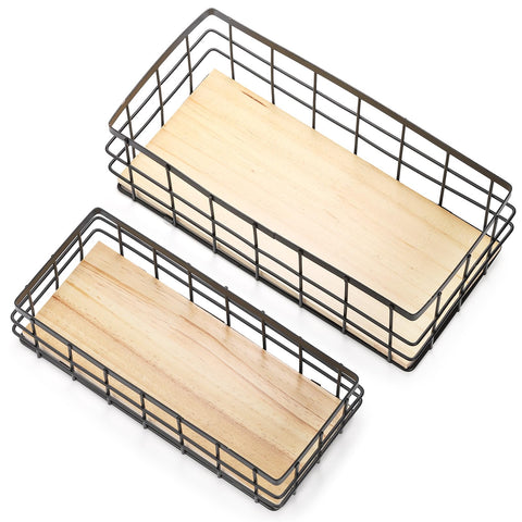 Dicunoy two-pack with hooks for toilet paper storage.