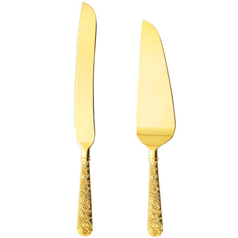 Dicunoy wedding knife and server set adds vintage charm to celebrations.