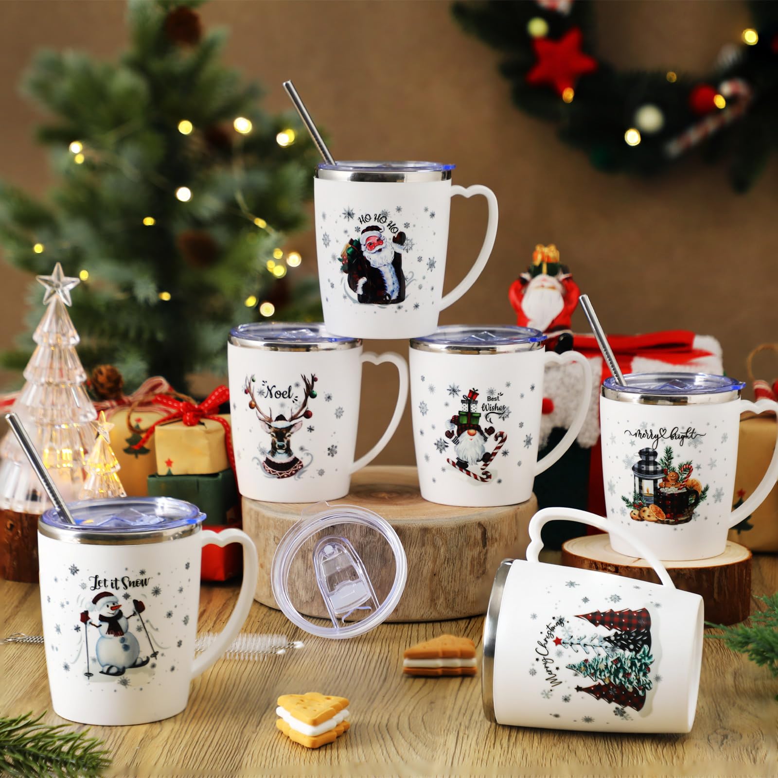 Didaey Christmas gift mug set ideal for gifting to family or friends.