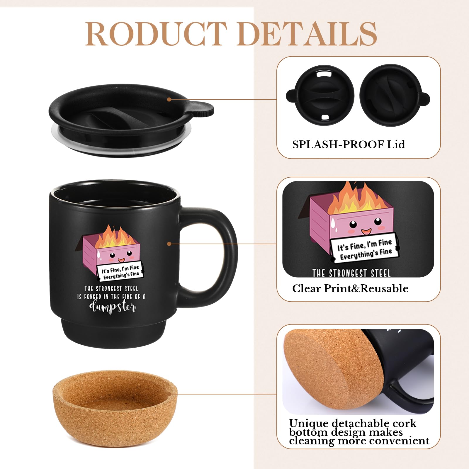 Didaey ceramic mug for durable daily use at home or office