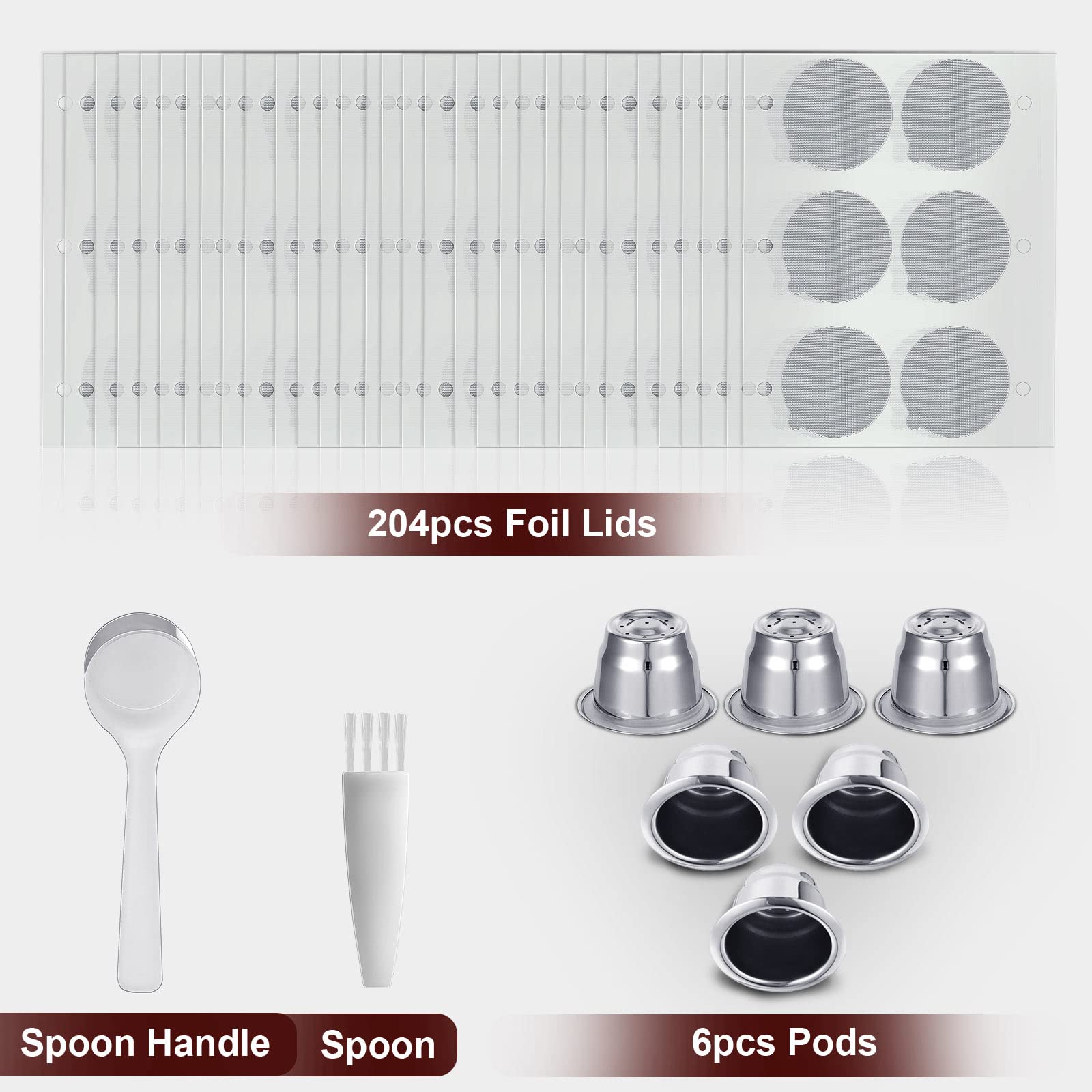 Didaey foil lids 204-pack preserves freshness and prevents leaks