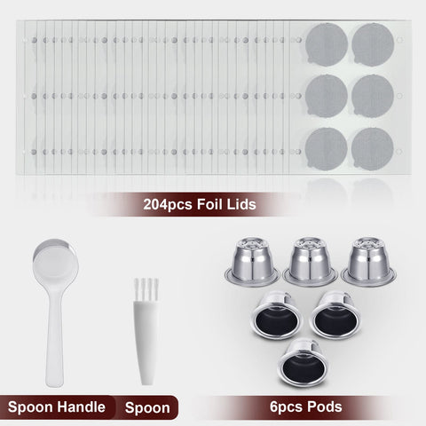 Didaey foil lids 204-pack preserves freshness and prevents leaks