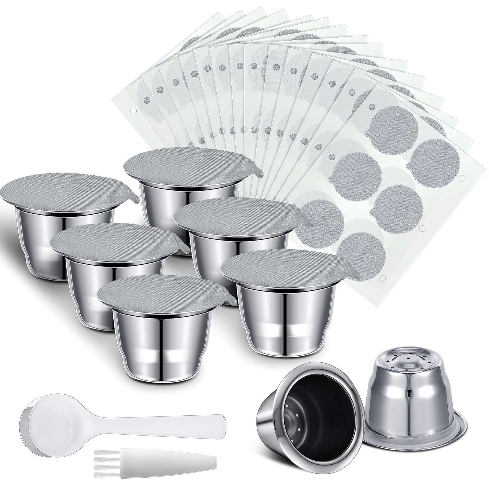 Didaey reusable espresso capsules stainless steel set for eco-friendly home brewing