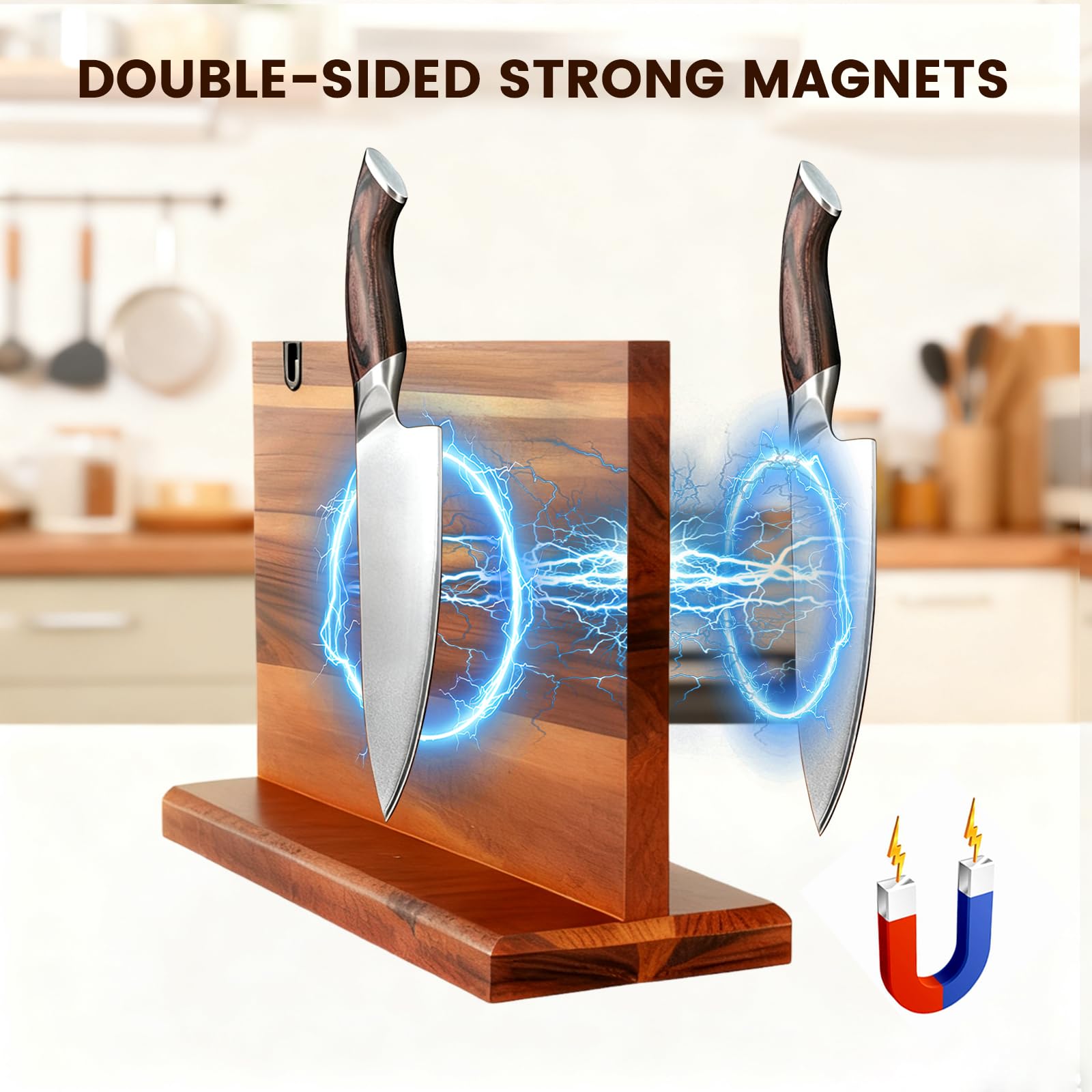 Didforu self-sharpening slot keeps blades honed between uses.