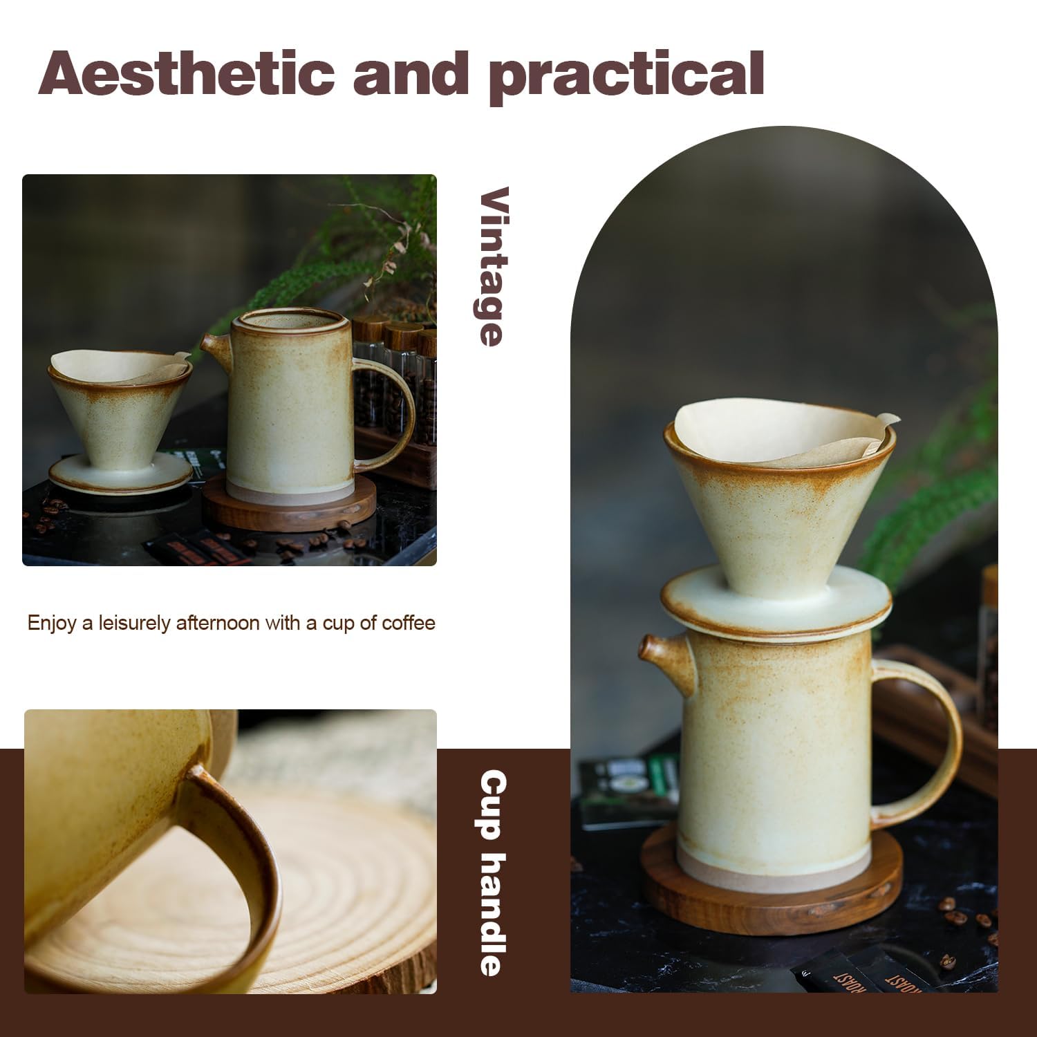 DIF DECO ceramic coffee dripper—clean extraction and odor-free brewing