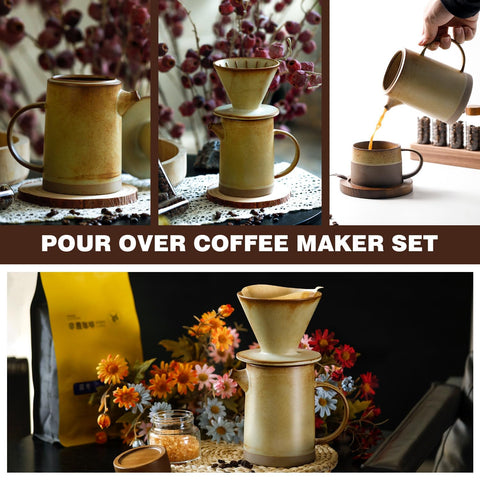 DIF DECO pour over set—perfect for 1-2 servings at home or cafe