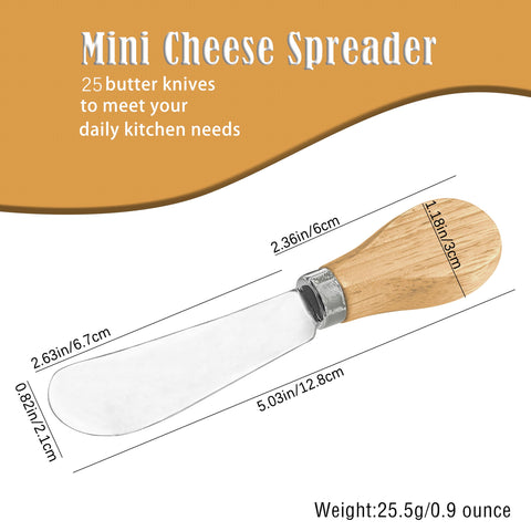 DIFENLUN mini butter knife with wooden handle delivers precise spreading