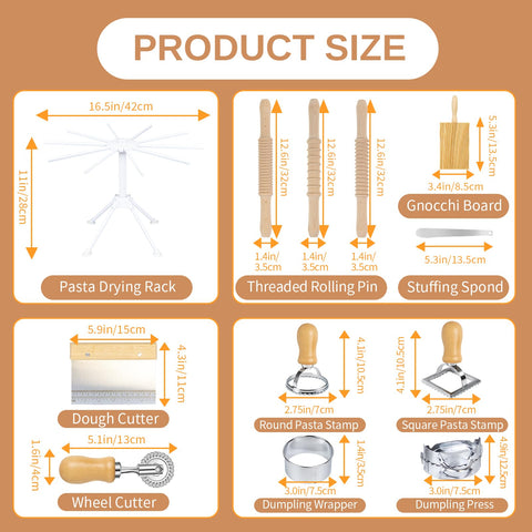 DigNew foldable pasta drying rack keeps sheets organized and dry