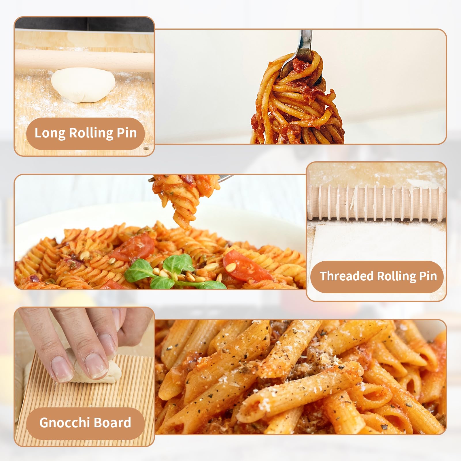 DigNew gnocchi board and dumpling tools for authentic shapes at home