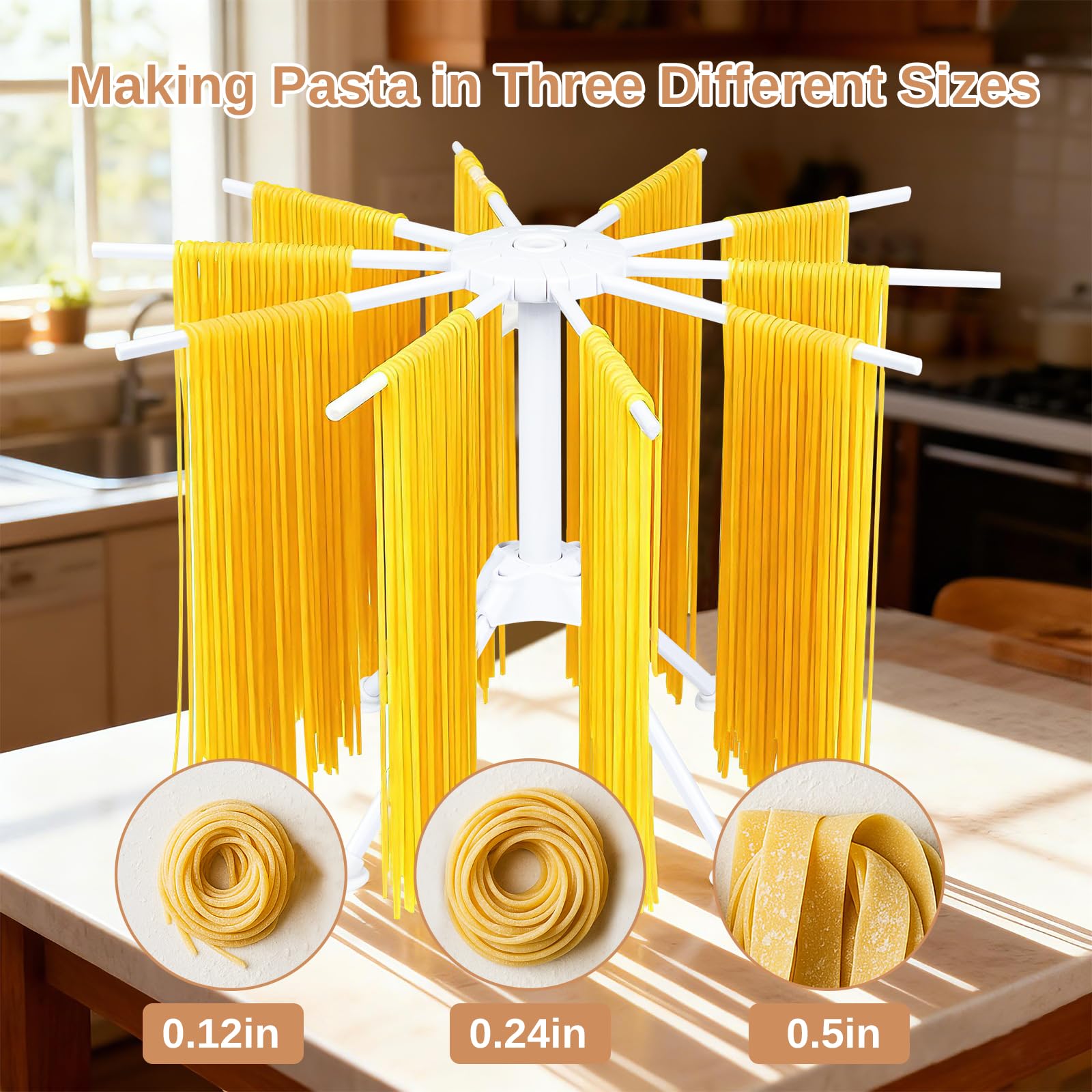 DigNew long rolling pin for even dough sheets and precise rolling
