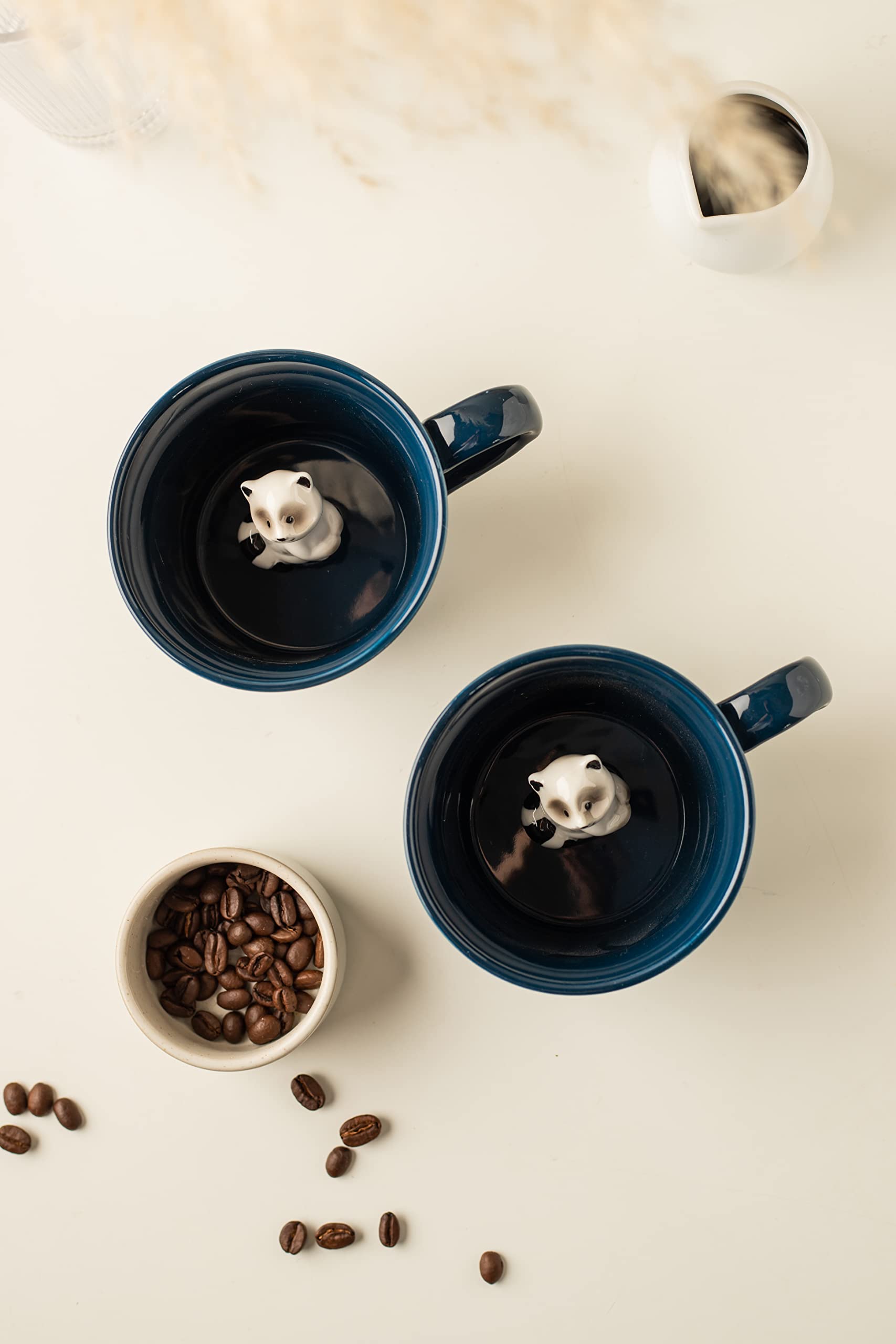 DIHOclub Racoon mug 12 oz capacity for everyday coffee, tea, or milk.