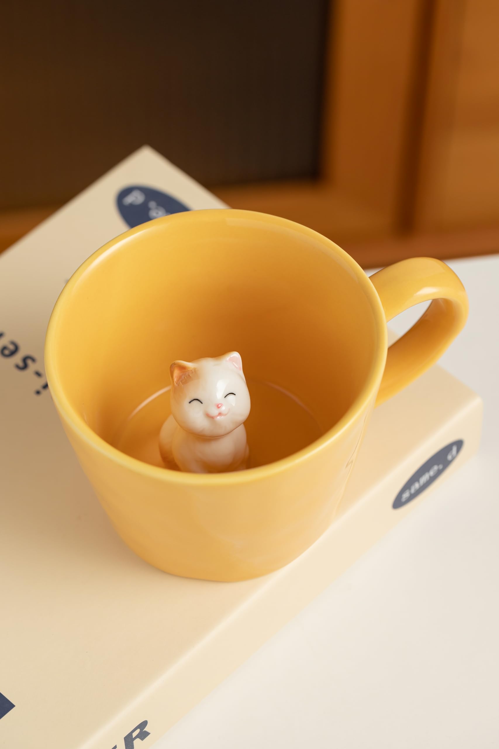 DIHOclub Cat mug bottom reveal as you sip for a playful surprise