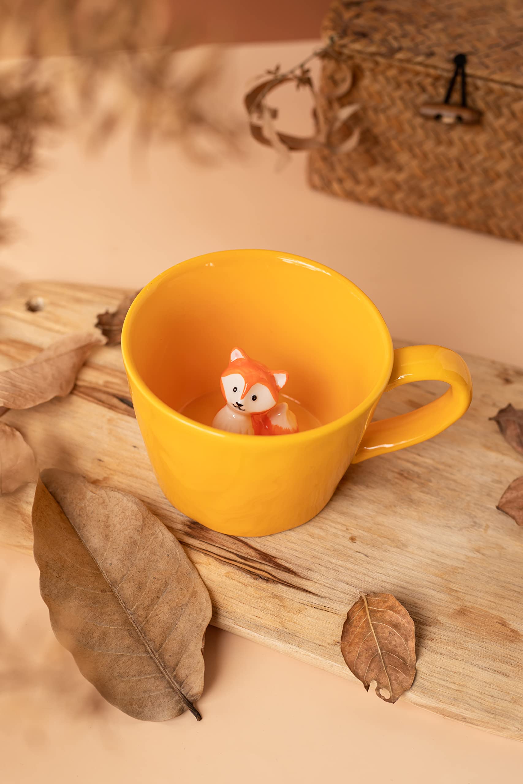 DIHOclub Fox hand-painted design on the mug