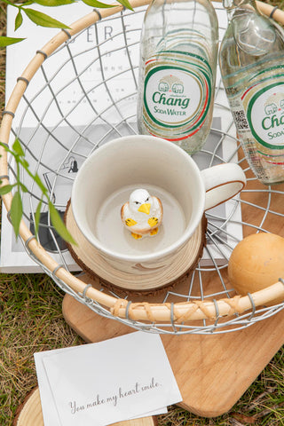DIHOclub giraffe-pattern cup surface adds charming detail for everyday drinking.
