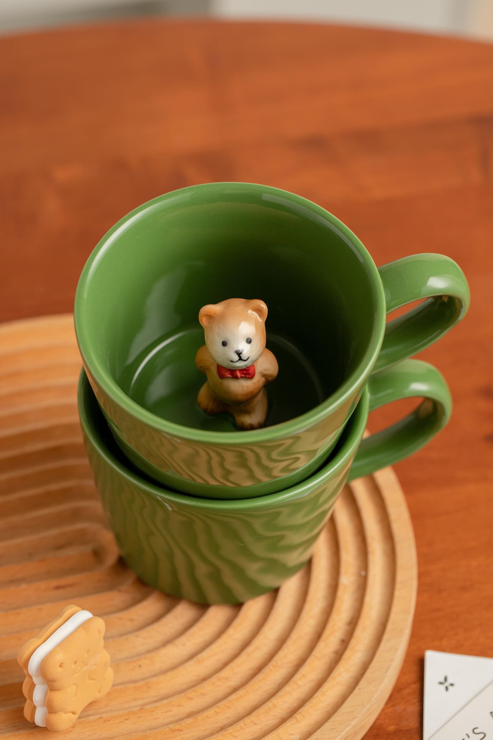 DIHOclub Green ceramic mug with 12 oz capacity for everyday rituals.