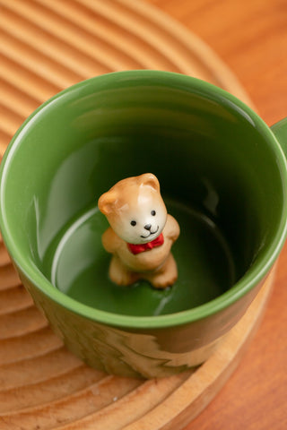 DIHOclub Hidden bear at the bottom reveals a surprise while you sip.